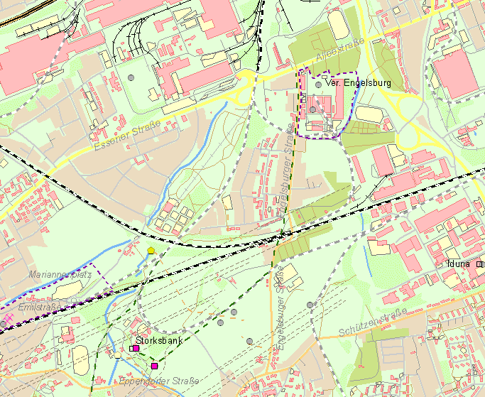 Aktuelle Karte Zeche Ver. Engelsburg