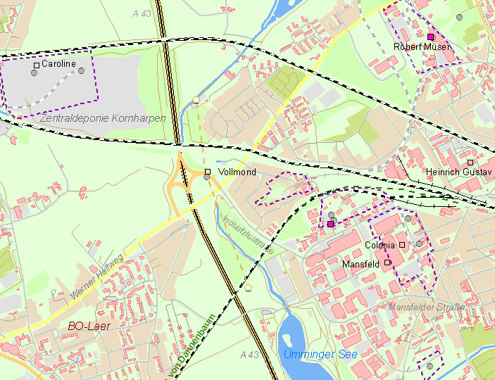 Karte Zeche Vollmond