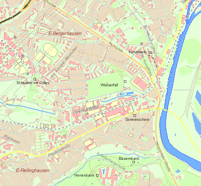 Karte Essen-Bergerhausen
