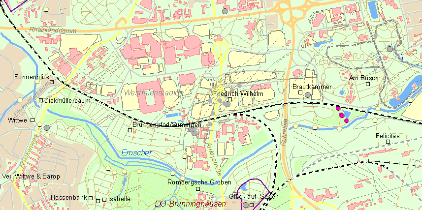 Karte Dortmund-Brünninghausen
