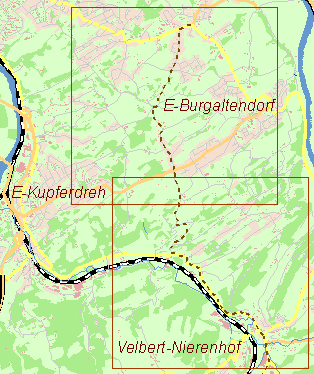 Aktuelle Karte Kohlenweg Burgaltendorf-Nierenhof