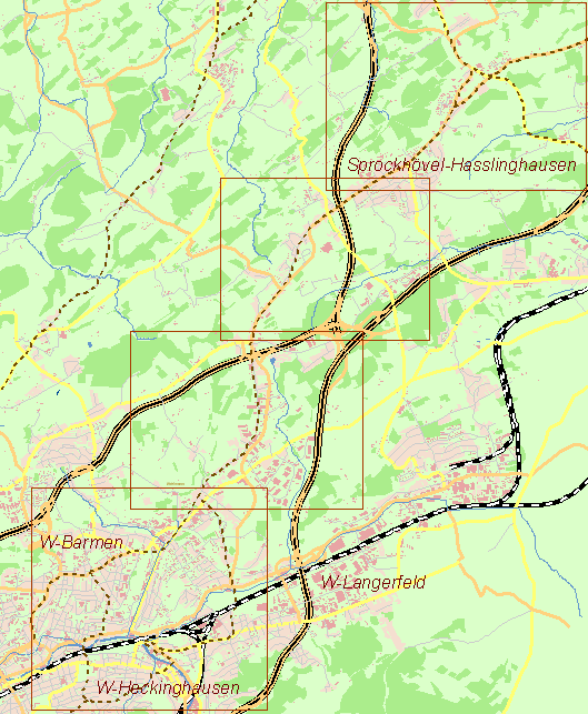 Aktuelle Karte Kohlenweg Hasslinghausen-Barmen
