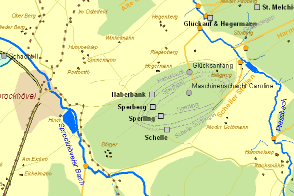 Historische Karte Hohe Egge