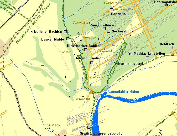 Historische Karte Baaker Berg
