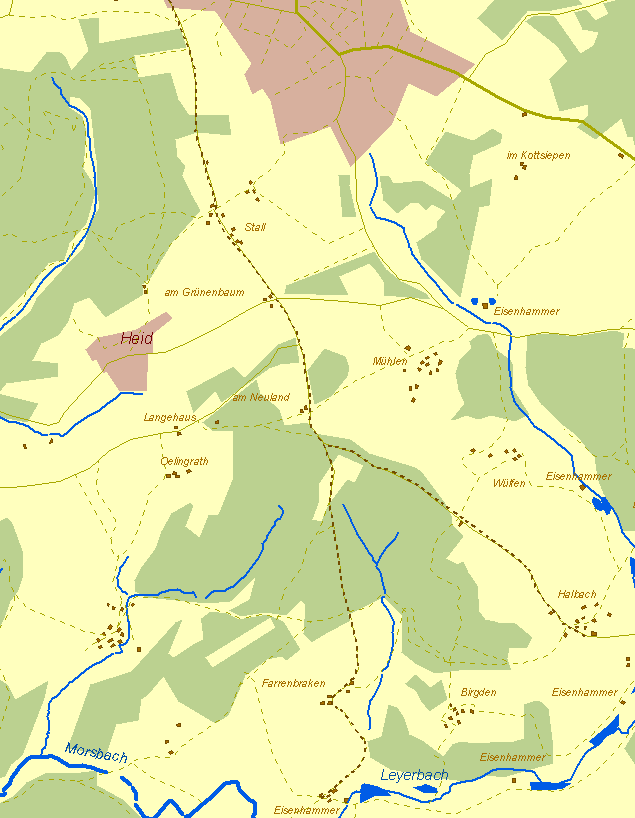 Historische Karte Luhnsfeld